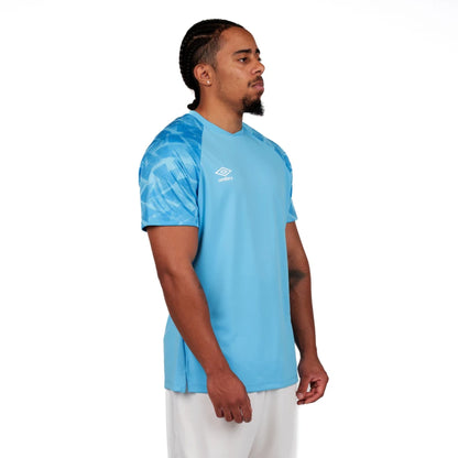 Sky Blue-White - Side - Umbro Childrens-Kids Atlas Jersey