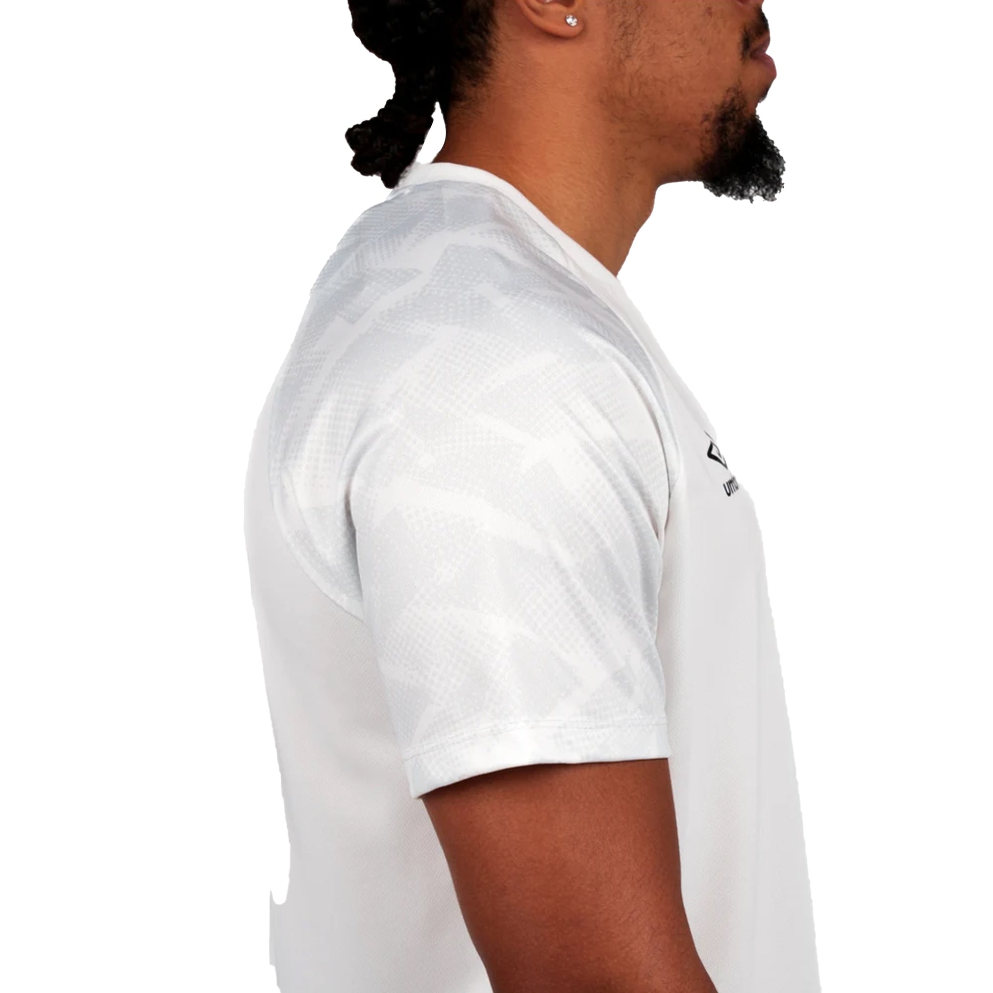 White-Nimbus Cloud - Pack Shot - Umbro Childrens-Kids Atlas Jersey