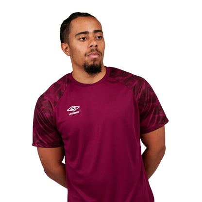 New Claret-White - Side - Umbro Childrens-Kids Atlas Jersey