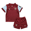 Claret Red-Blue - Front - Umbro Baby 23-24 West Ham United FC Home Kit