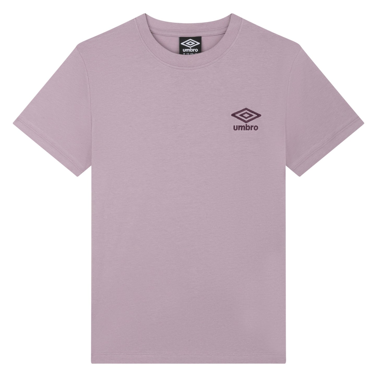 Mauve Shadow-Potent Purple - Front - Umbro Womens-Ladies Core Classic T-Shirt