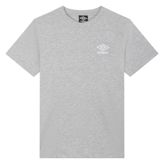Grey Marl-White - Front - Umbro Womens-Ladies Core Classic T-Shirt