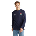 Navy Blazer - Front - Umbro Mens Dynasty England Rugby Sweatshirt
