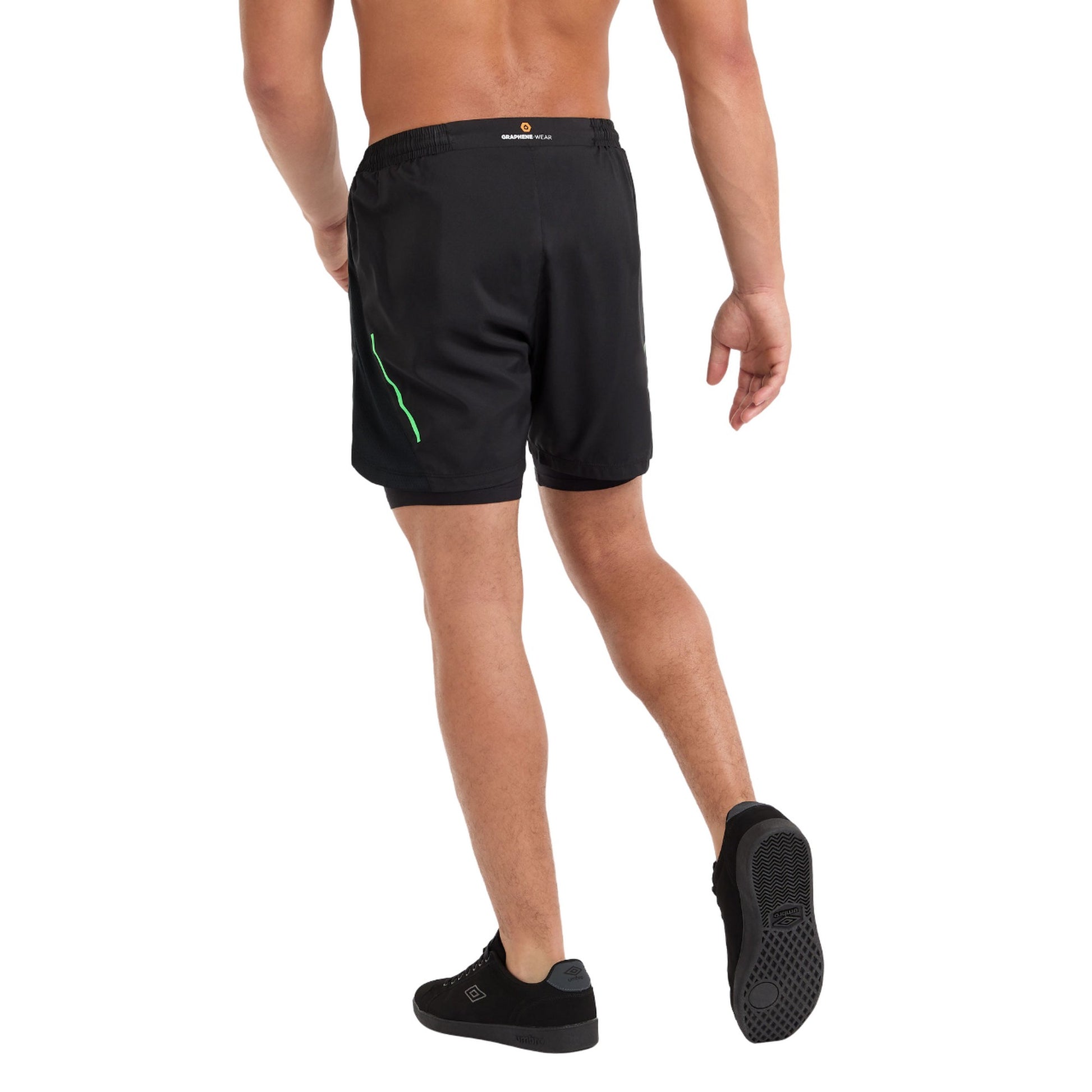 Black-Andean Toucan - Back - Umbro Mens Pro Elite Training Hybrid Short