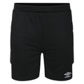 Black - Front - Umbro Mens Kinetic Goalkeeper Shorts