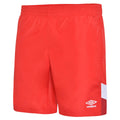 Black-Carbon-Brilliant White - Front - Umbro Childrens-Kids Training Shorts