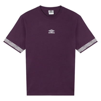 Potent Purple-White - Front - Umbro Mens Supporters T-Shirt