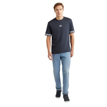 Collegiate Blue-White - Side - Umbro Mens Supporters T-Shirt