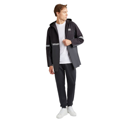 Woodland Grey-Black - Side - Umbro Mens Club Jacket