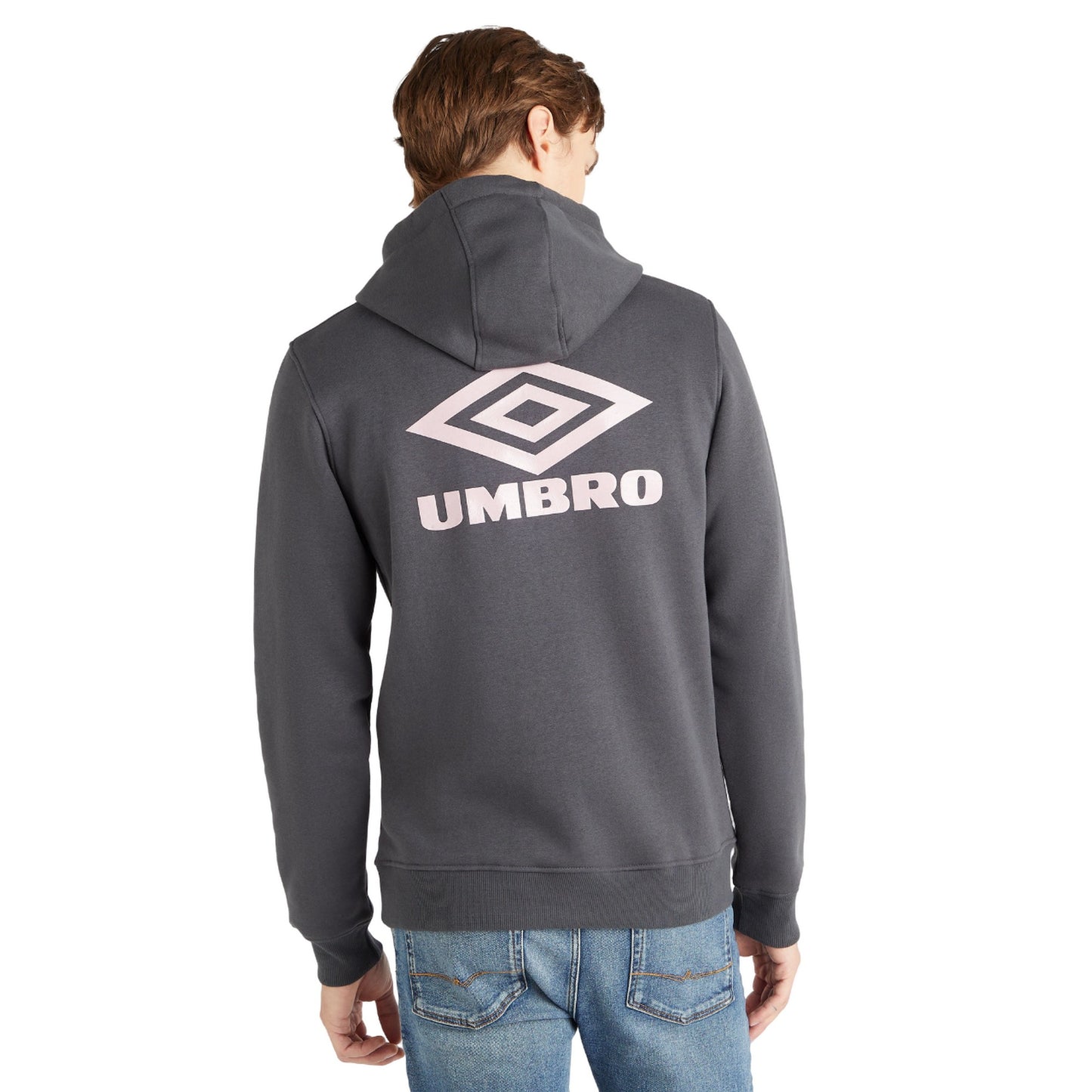 Woodland Grey-Mauve Shadow - Back - Umbro Mens City Silo Horizon Hoodie