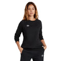 Black-White - Back - Umbro Womens-Ladies Club Leisure Sweatshirt