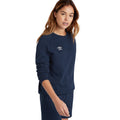 Navy-White - Side - Umbro Womens-Ladies Club Leisure Sweatshirt