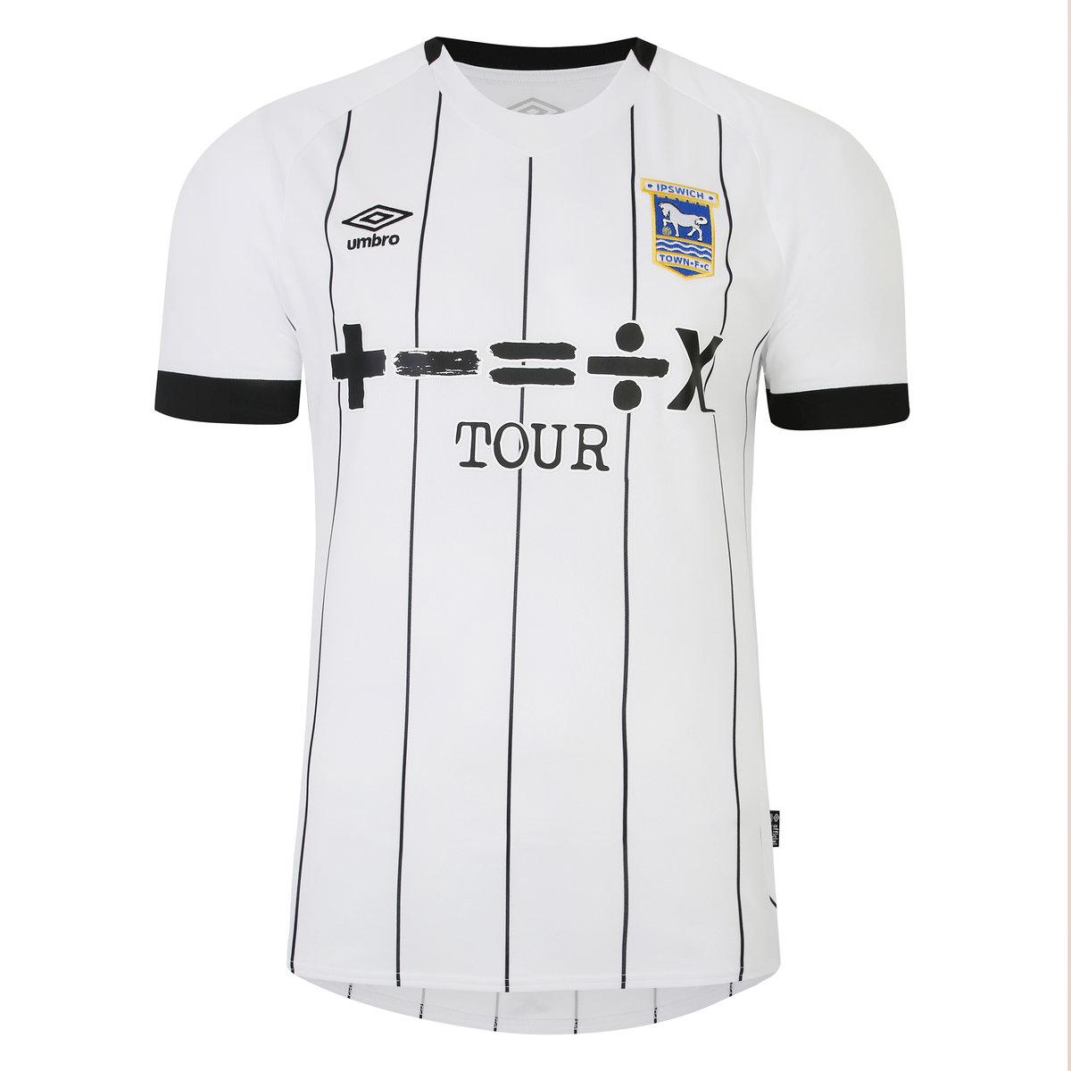 White-Black - Front - Umbro Childrens-Kids 23-24 Ipswich Town FC Third Jersey