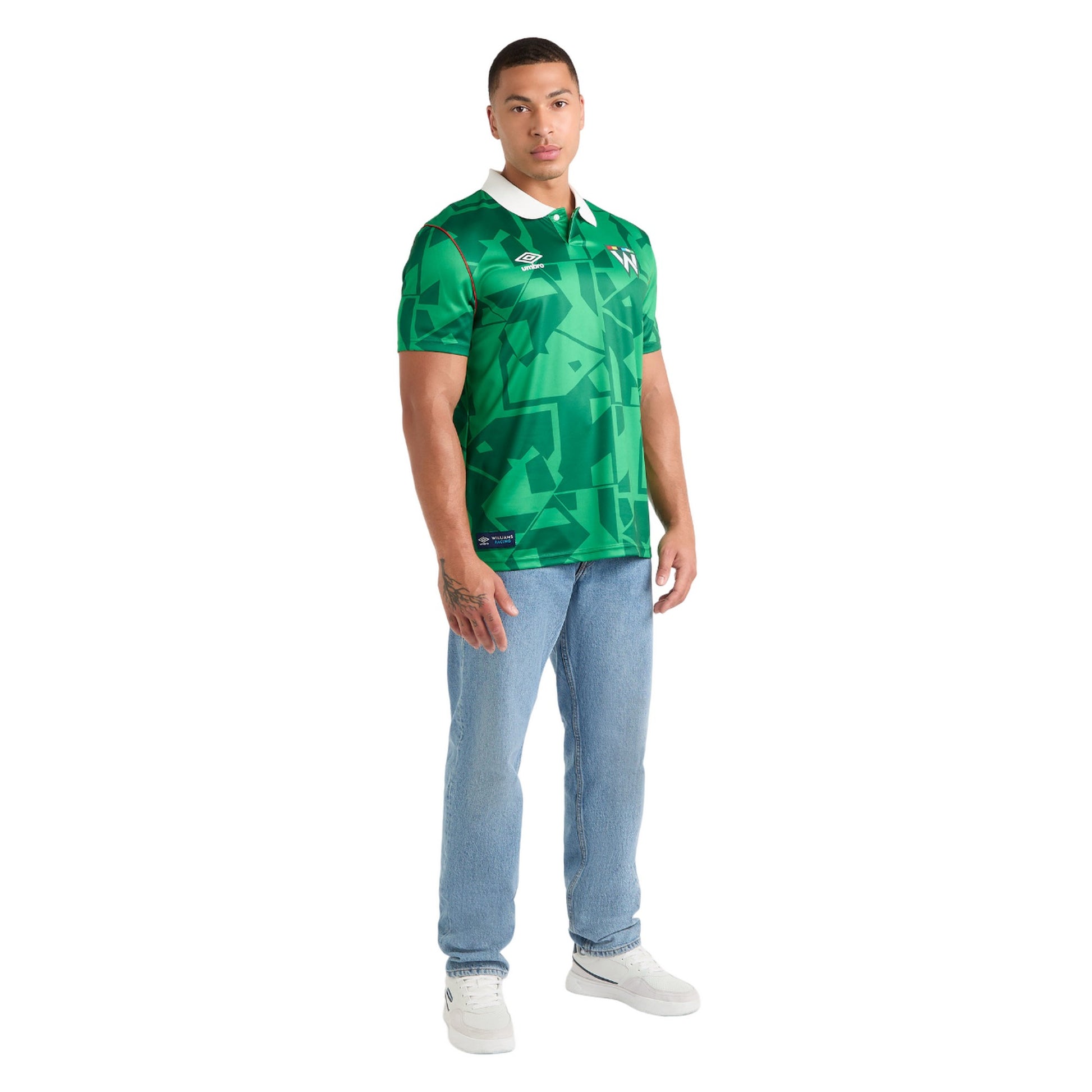 Emerald - Side - Umbro Mens Texas Williams Racing Jersey