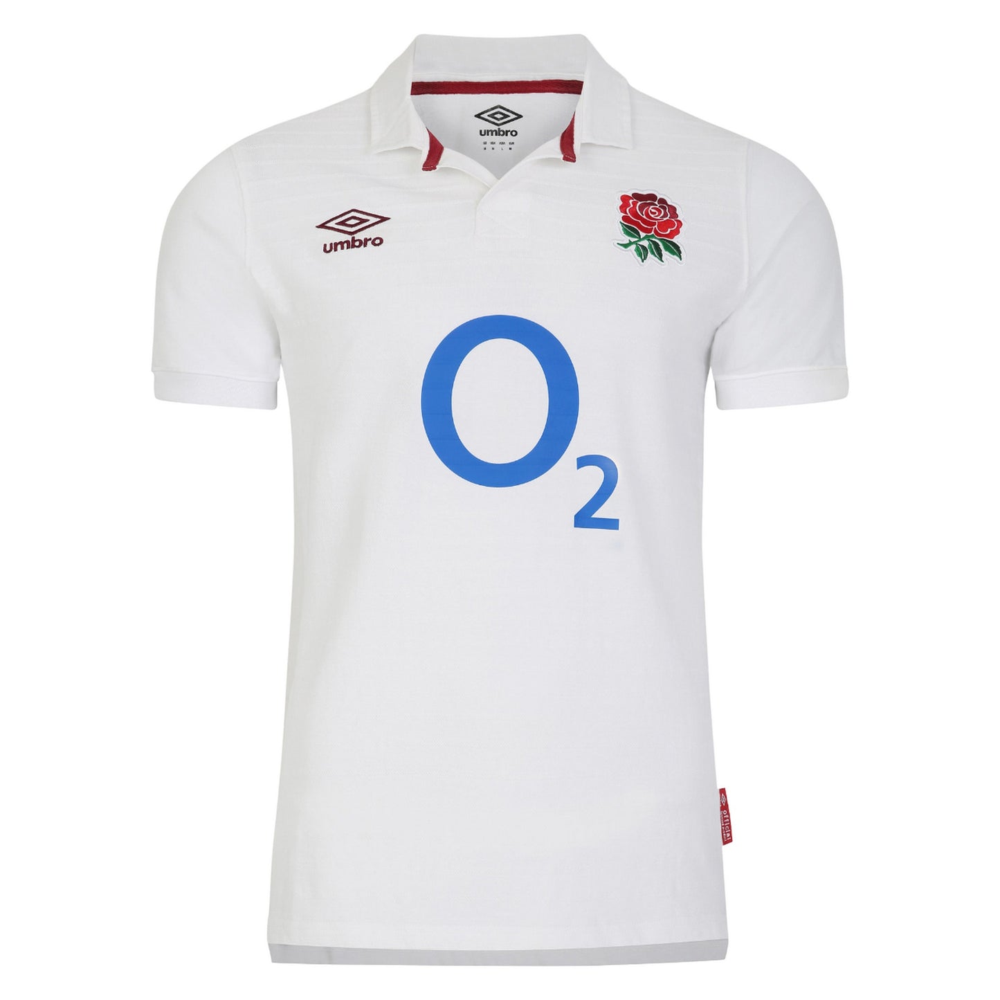 White-Red-Blue - Front - Umbro Mens 23-24 England Rugby Home Jersey