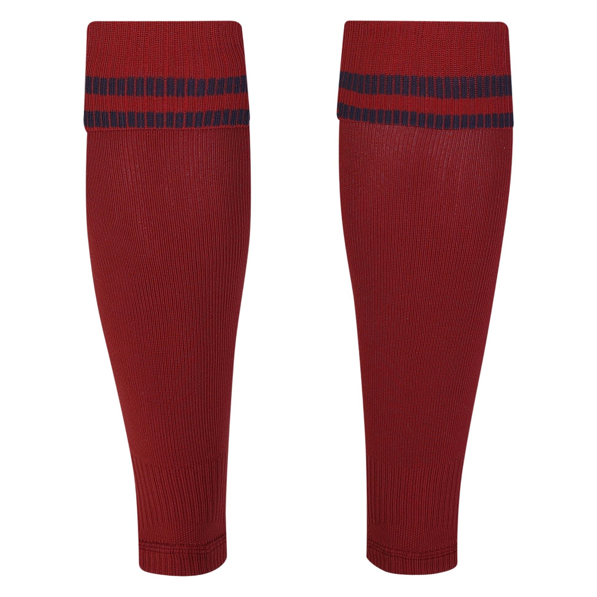 Claret Red-Navy - Back - Umbro Mens 23-24 England Rugby Footless Alternate Socks