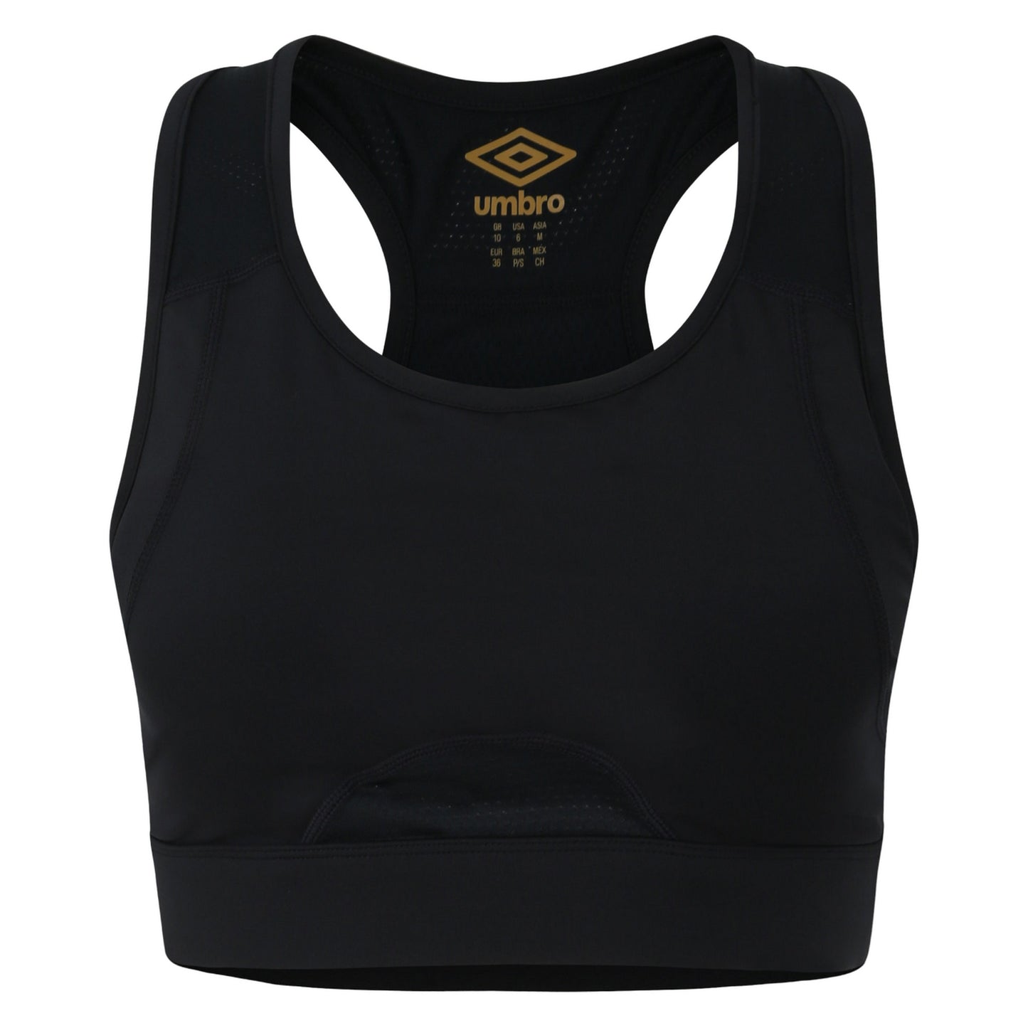 Black - Front - Umbro Womens-Ladies Pro Training Sports Bra