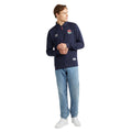 Navy Blazer - Side - Umbro Mens Dynasty England Rugby Polo Sweatshirt