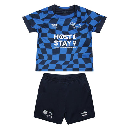 Royal Blue-Navy Blue - Front - Umbro Childrens-Kids 23-24 Derby County FC Away Kit