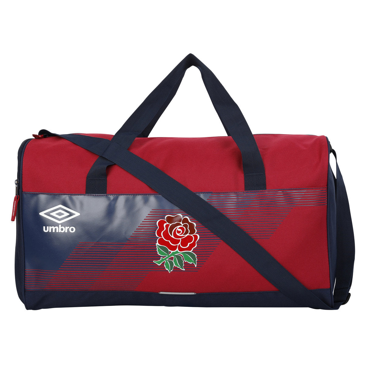 Tibetan Red-White - Front - Umbro 23-24 England Rugby Holdall