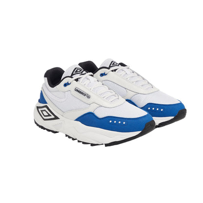 Moonstruck-Black-Fluorescent Yellow - Front - Umbro Mens Phoenix Leather Trainers