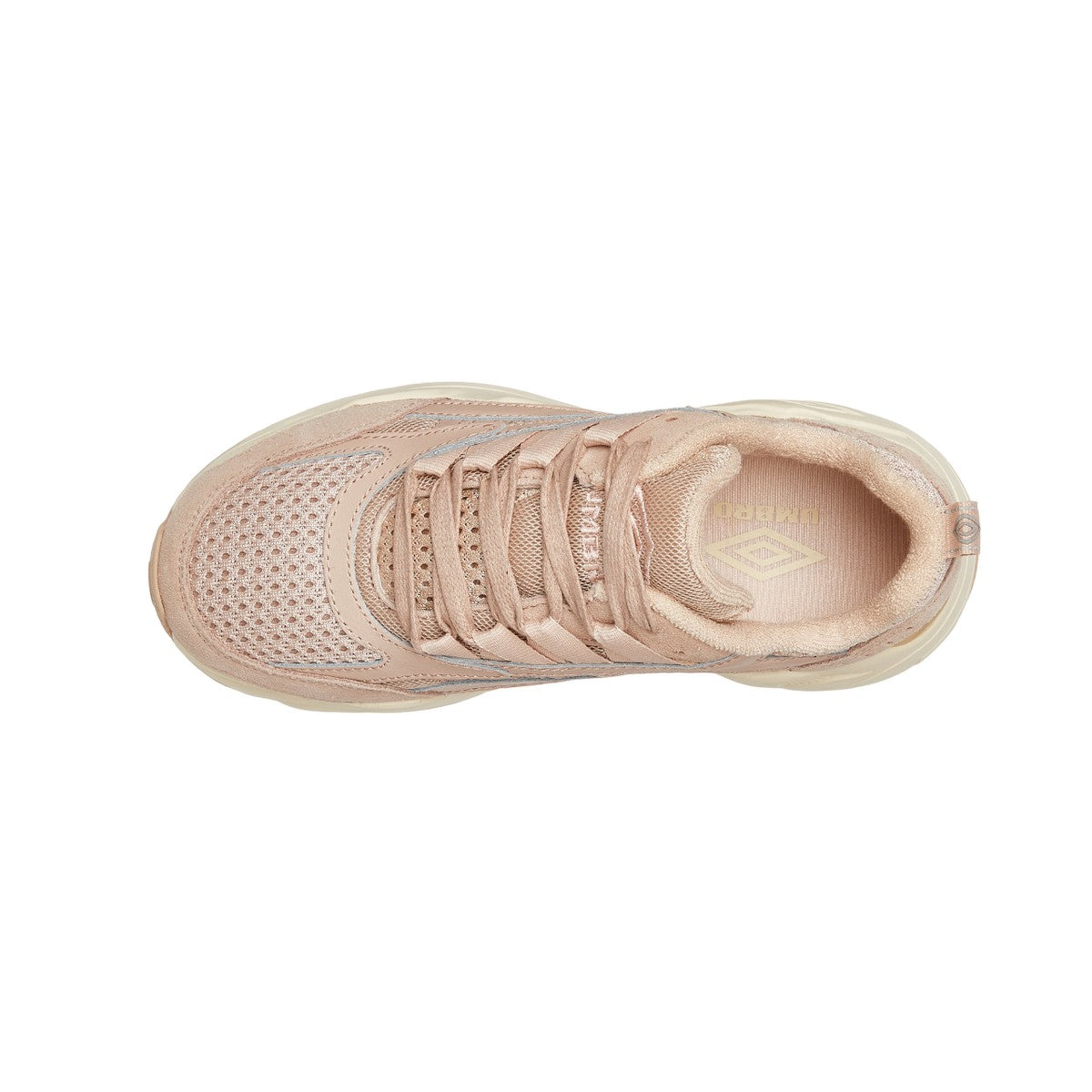 Smoke Grey-Seedpearl - Back - Umbro Womens-Ladies Neptune Trainers