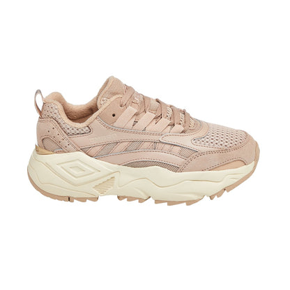 Smoke Grey-Seedpearl - Side - Umbro Womens-Ladies Neptune Trainers