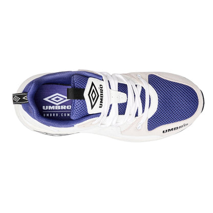 White-Black-Navy Blue - Back - Umbro Mens M Le Leather Trainers