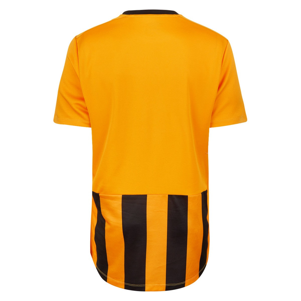 Amber-Black - Back - Umbro Mens Milan Striped Short-Sleeved Jersey