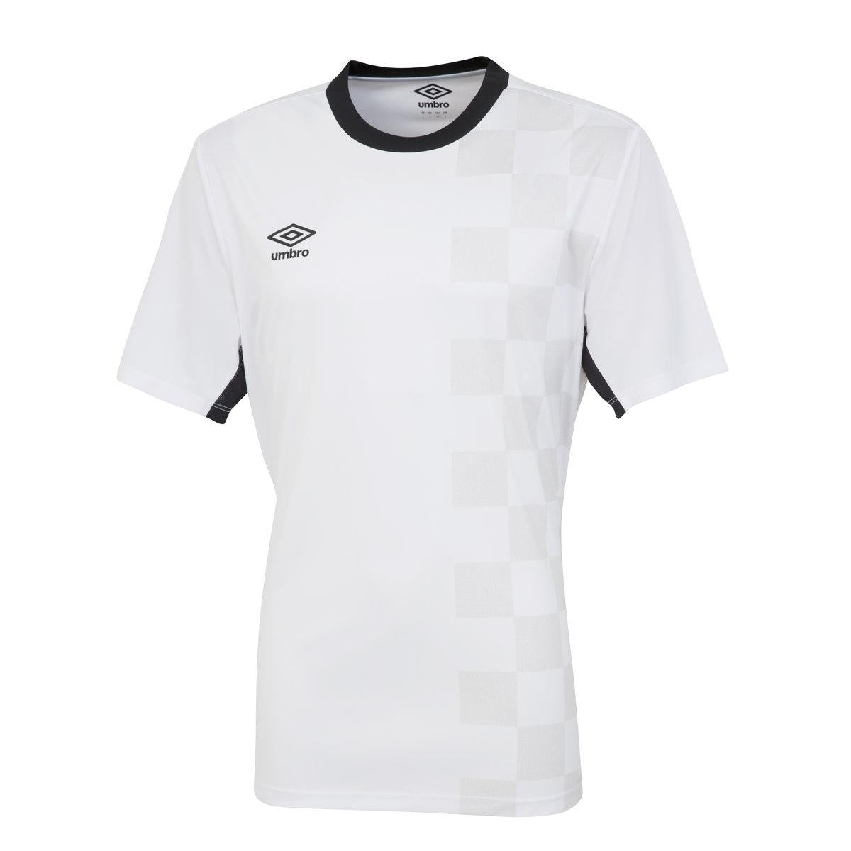 White-Black - Front - Umbro Mens Stadion Short-Sleeved Jersey