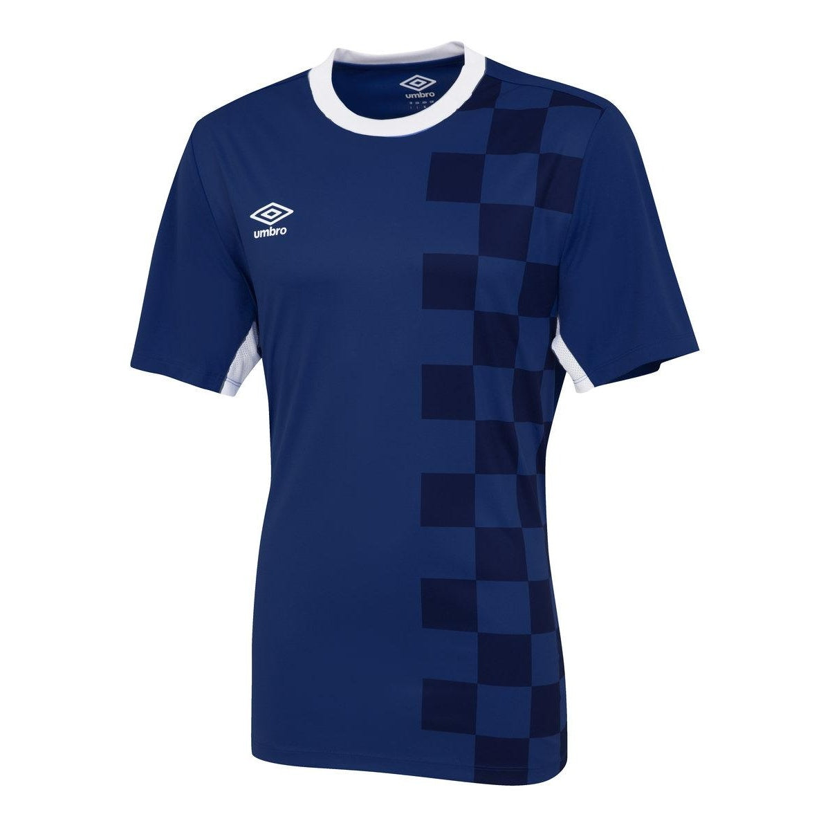 Navy-White - Front - Umbro Mens Stadion Short-Sleeved Jersey