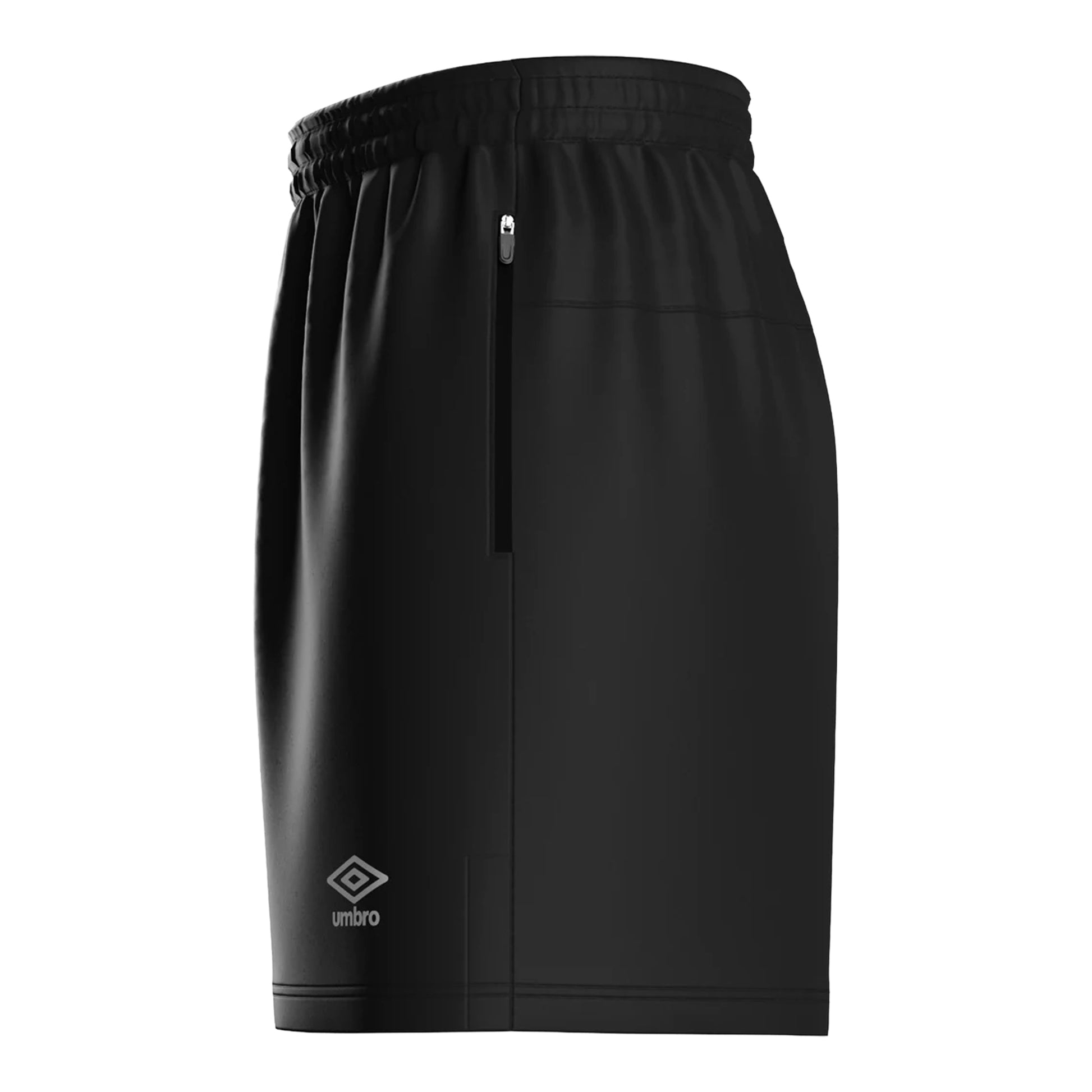 Black - Side - Umbro Mens Club Essential Training Shorts