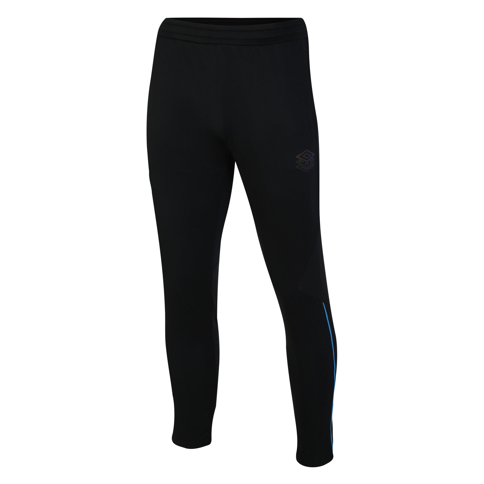 Black-Malibu Blue - Front - Umbro Mens Pro Training Tracksuit Bottoms