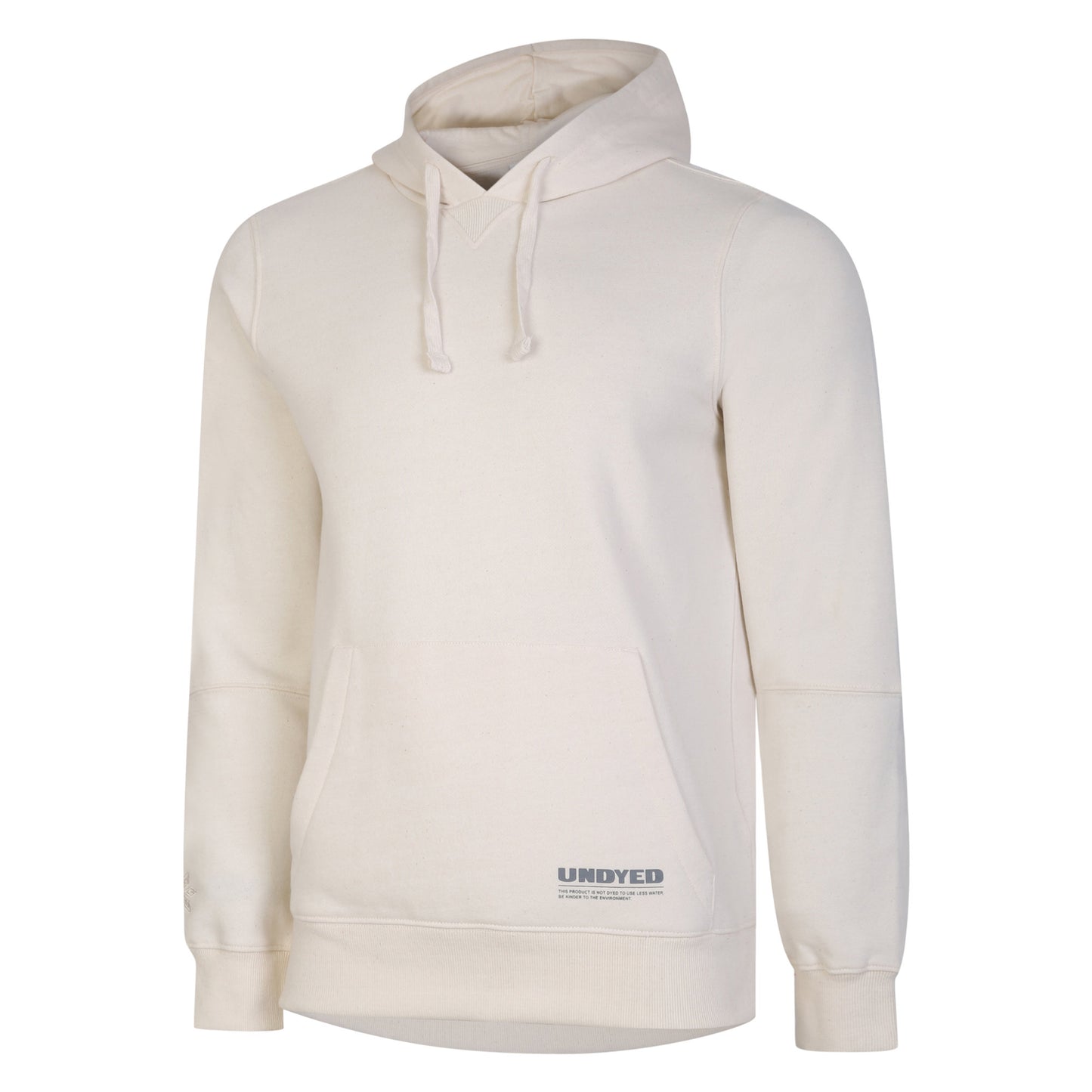 Natural - Front - Umbro Mens Undyed Undyed Hoodie