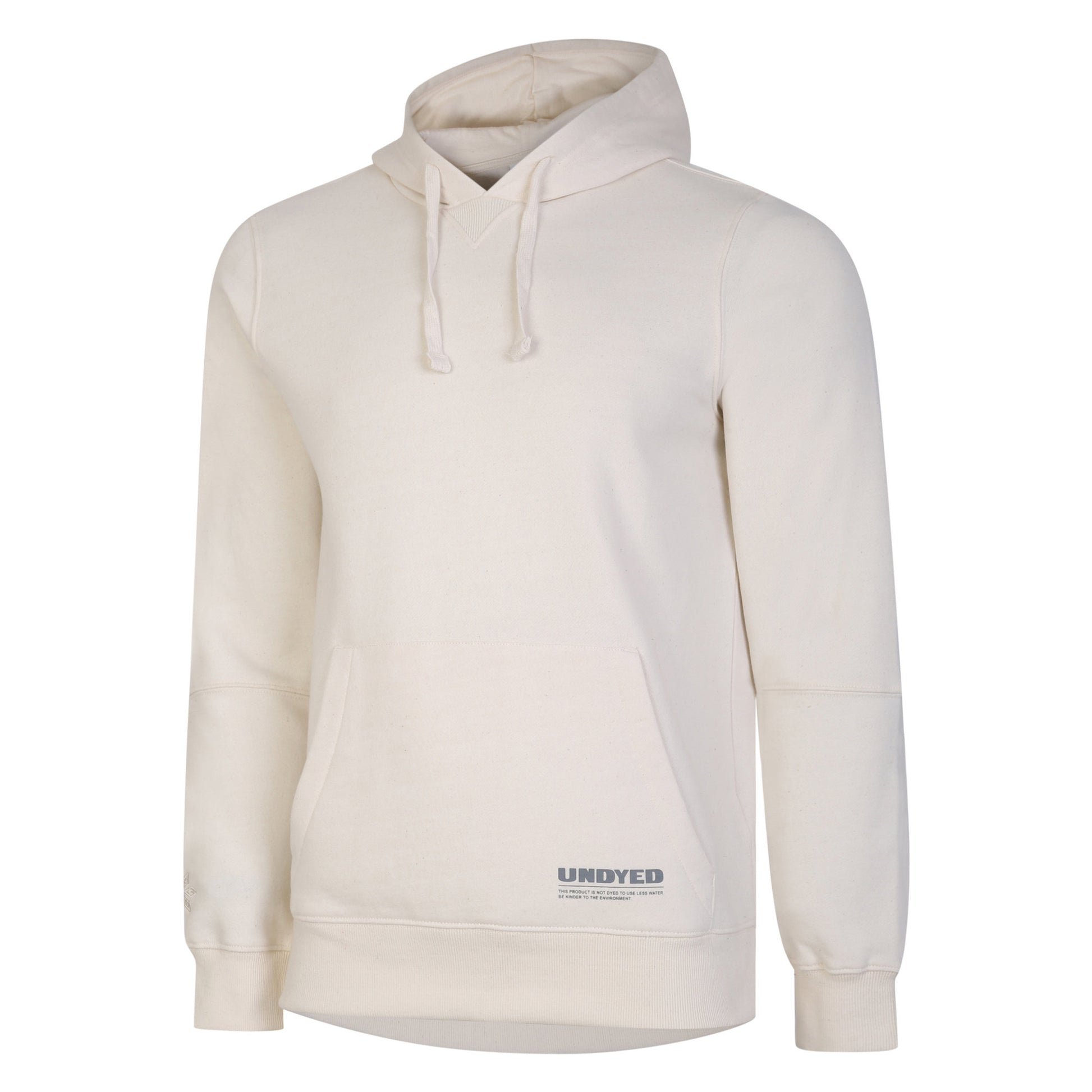 Natural - Front - Umbro Mens Undyed Undyed Hoodie