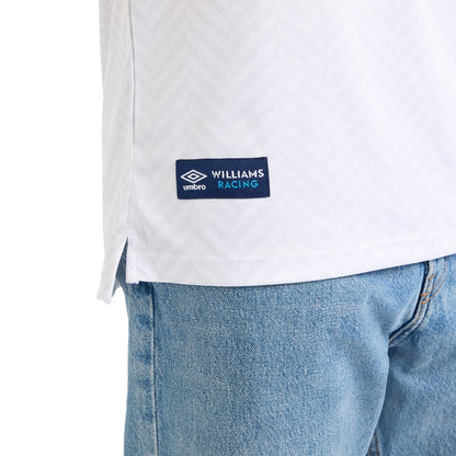 White - Lifestyle - Umbro Mens Williams Racing Polo Jersey