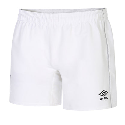 White - Front - Umbro Mens Training Rugby Shorts