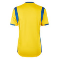 Yellow-Royal Blue - Back - Umbro Childrens-Kids Spartan Short-Sleeved Jersey
