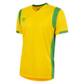 Yellow-Green - Front - Umbro Childrens-Kids Spartan Short-Sleeved Jersey
