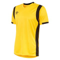 Yellow-Black - Front - Umbro Childrens-Kids Spartan Short-Sleeved Jersey