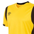 Yellow-Black - Side - Umbro Childrens-Kids Spartan Short-Sleeved Jersey