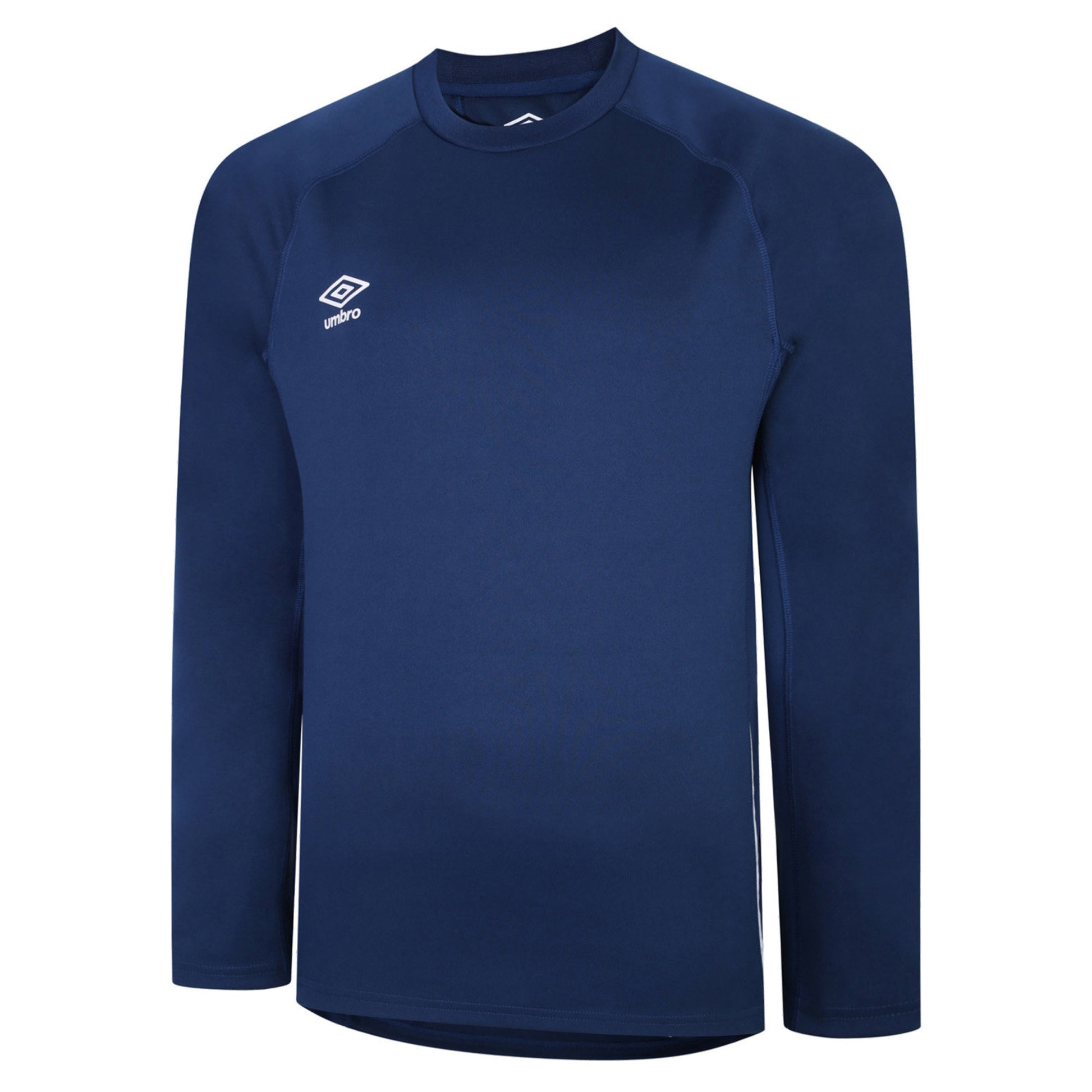 Navy - Front - Umbro Mens Knitted Raglan Rugby Drill Top