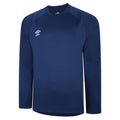 Navy - Front - Umbro Mens Knitted Raglan Rugby Drill Top