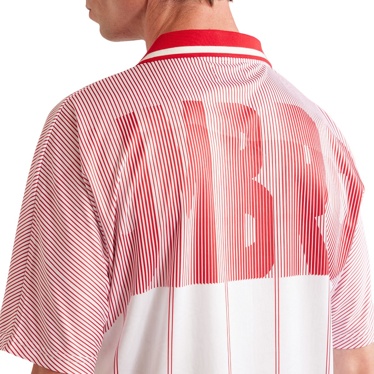 Red - Side - Umbro Mens Percival Retro Football Shirt
