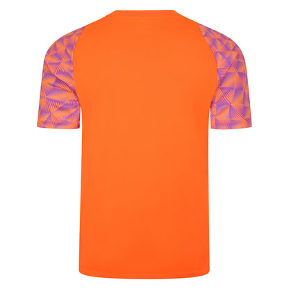 Shocking Orange-Purple Cactus - Back - Umbro Mens Flux Goalkeeper Jersey