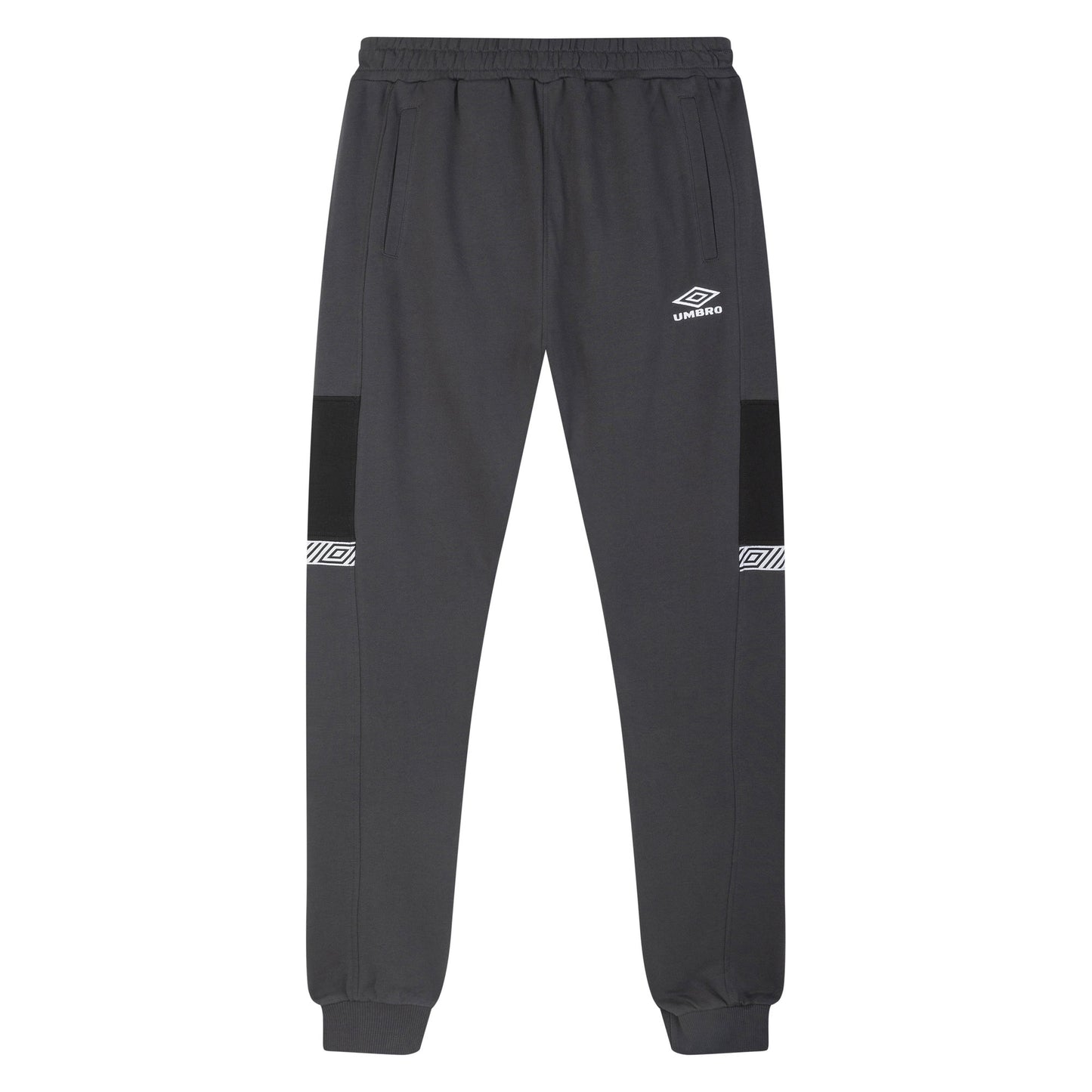 Woodland Grey-Black - Front - Umbro Mens Sports Style Club Jogging Bottoms