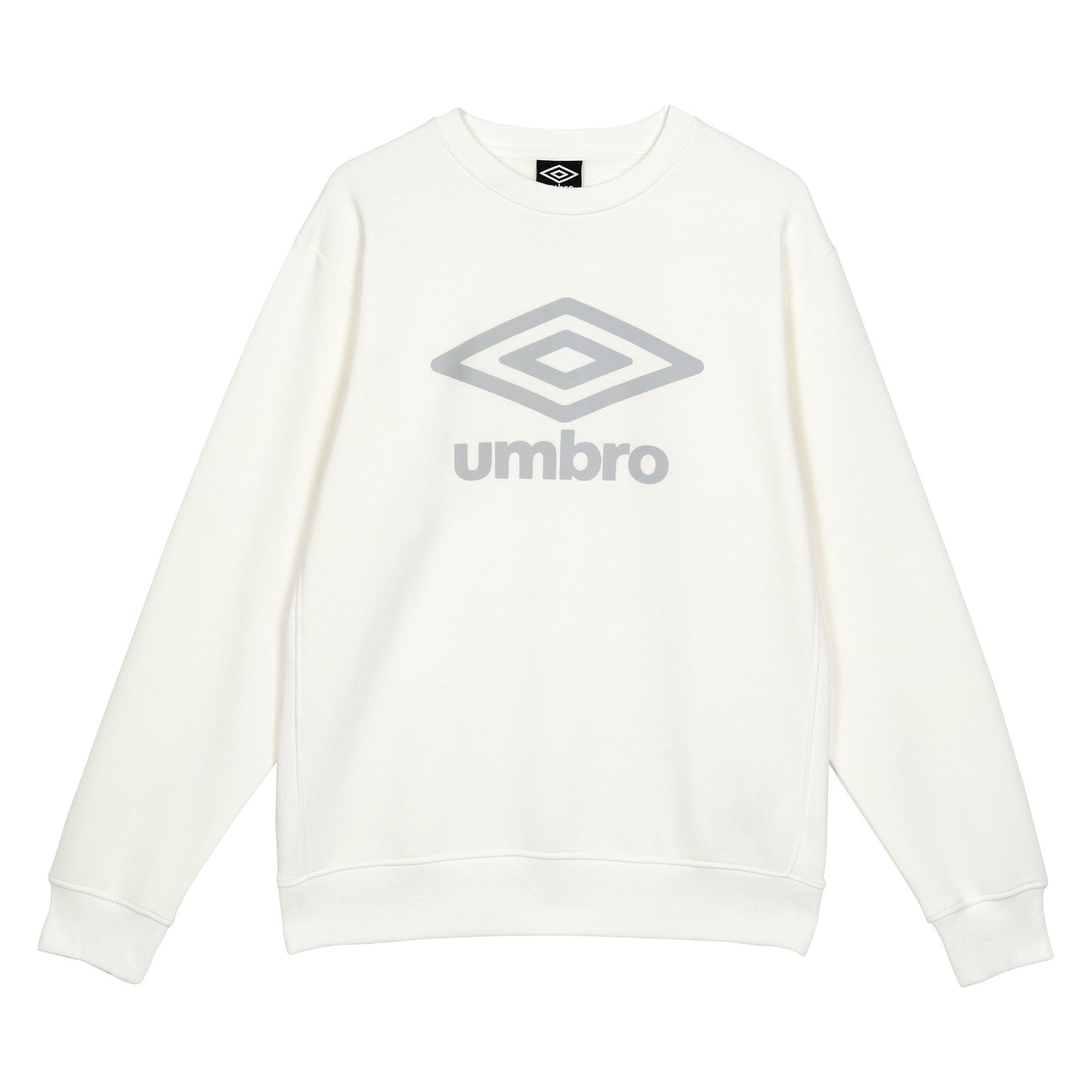 Ecru-High Rise Grey - Front - Umbro Mens Core Sweatshirt