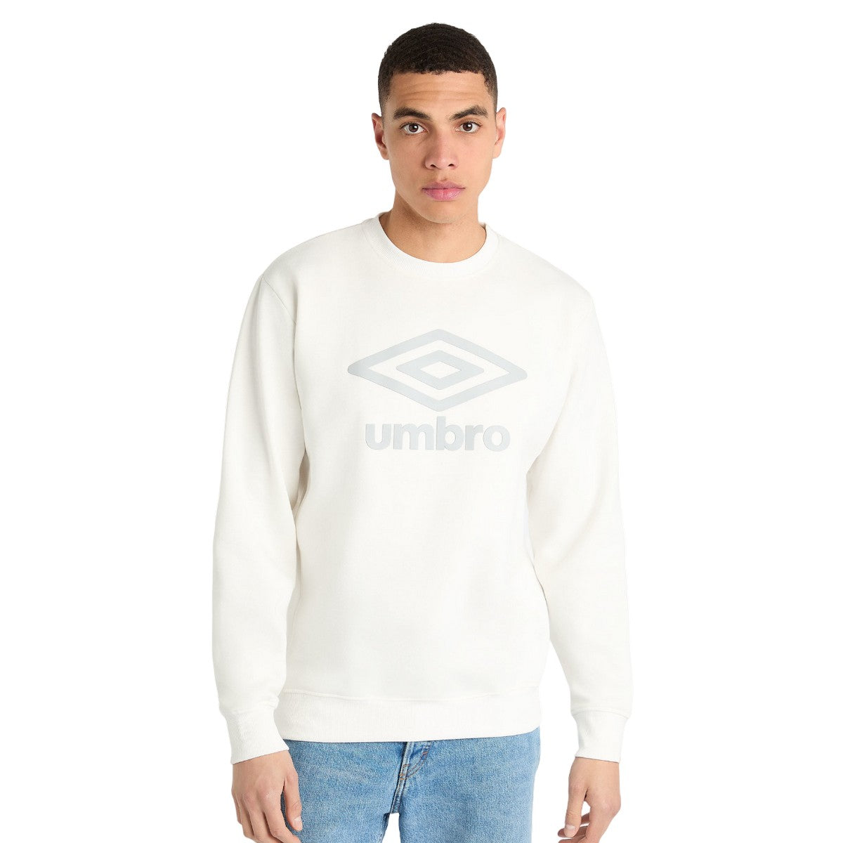 Ecru-High Rise Grey - Lifestyle - Umbro Mens Core Sweatshirt