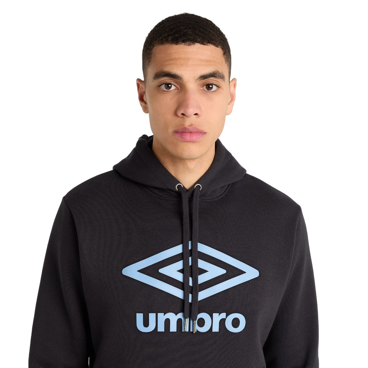 Black-Allure - Side - Umbro Mens Core Hoodie