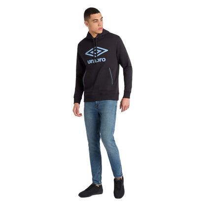 Black-Allure - Pack Shot - Umbro Mens Core Hoodie
